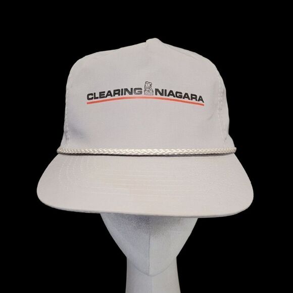 Vintage 80s Funny Graphic Grey Trucker Snapback Cap Hat - Picture 1 of 5